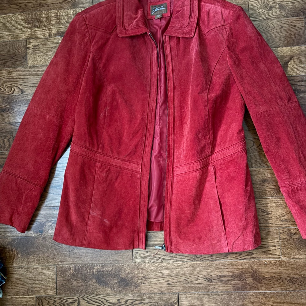 Red Suede Women's Jacket
